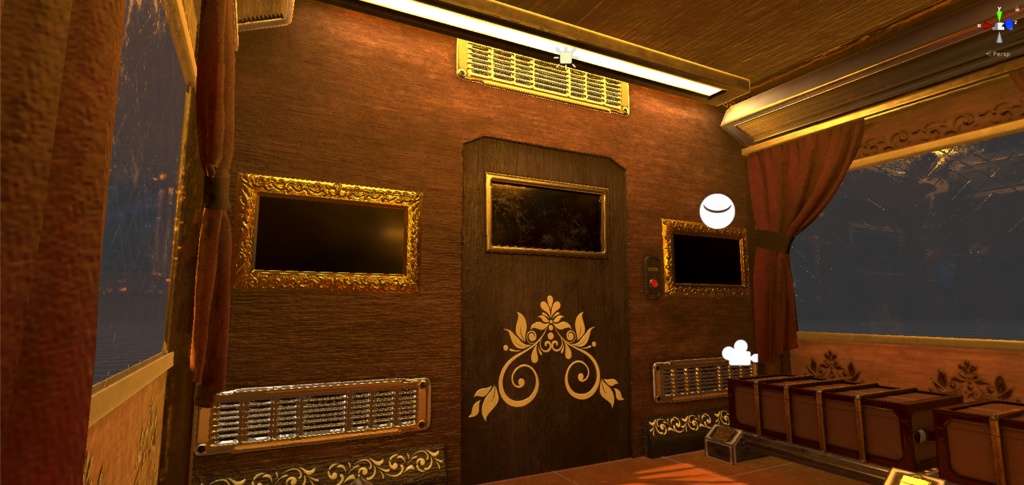 【販売ワールド】Luxury train interior Assets