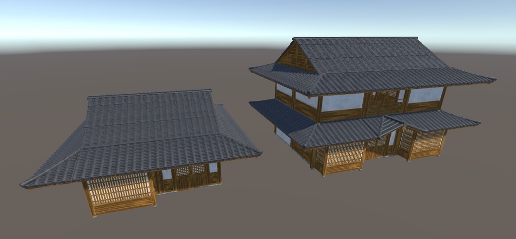 【3Dモデル】和風建築アセットパック|Unity・VRChat向け