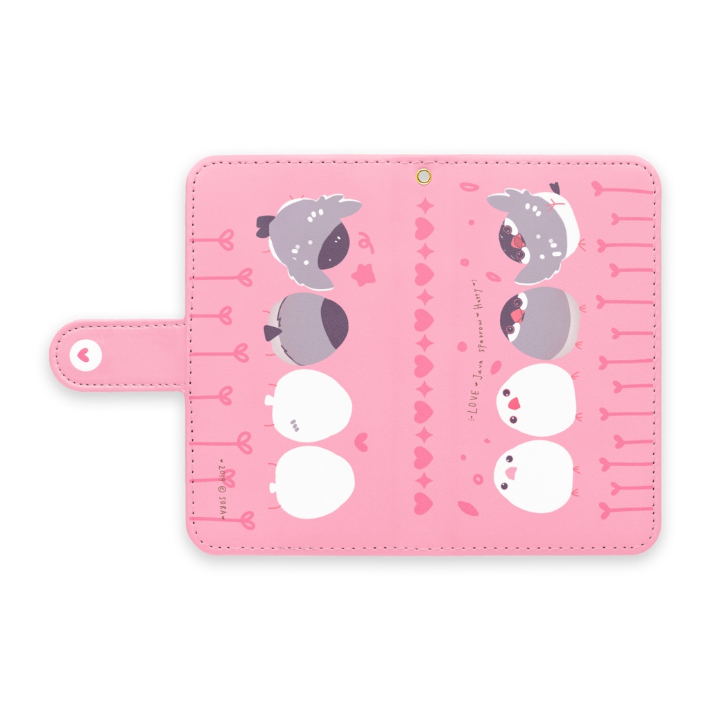 手帳型Androidケース - S - ストラップ穴 あり