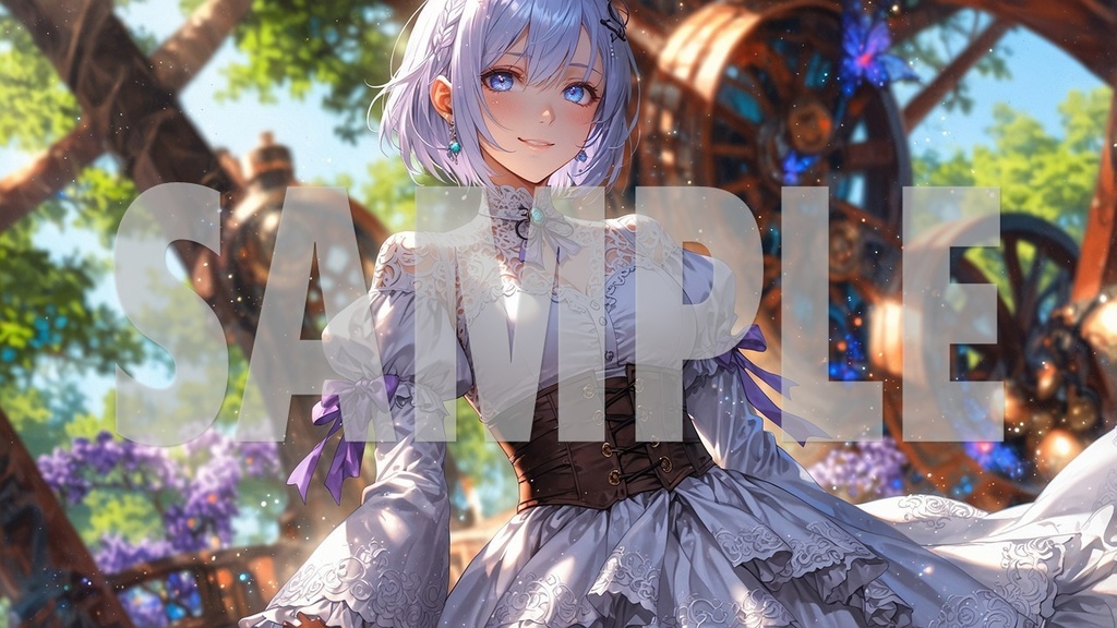 Upbeat BGM Artworks😊 Purple Hair No1