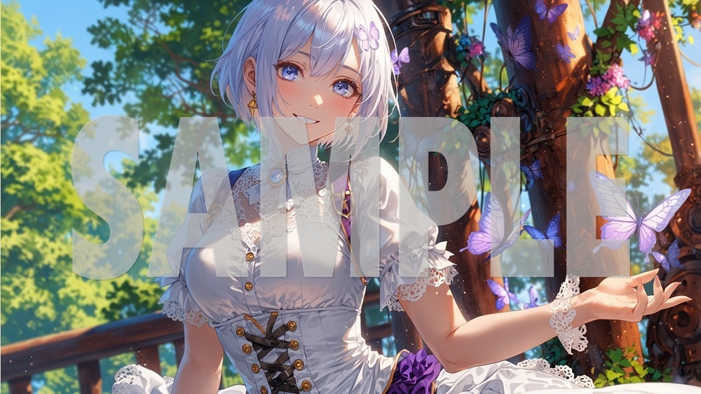 Upbeat BGM Artworks😊 Purple Hair No1