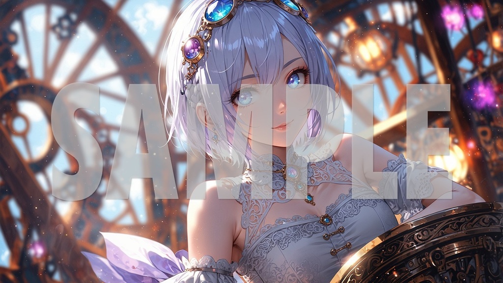 Upbeat BGM Artworks😊 Purple Hair No1