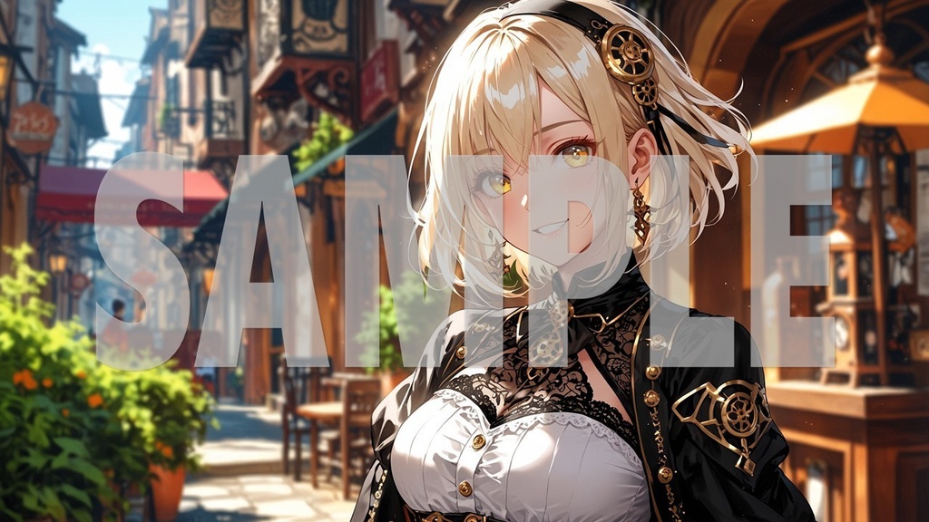 Upbeat BGM Artworks🌻 Blonde Hair No1