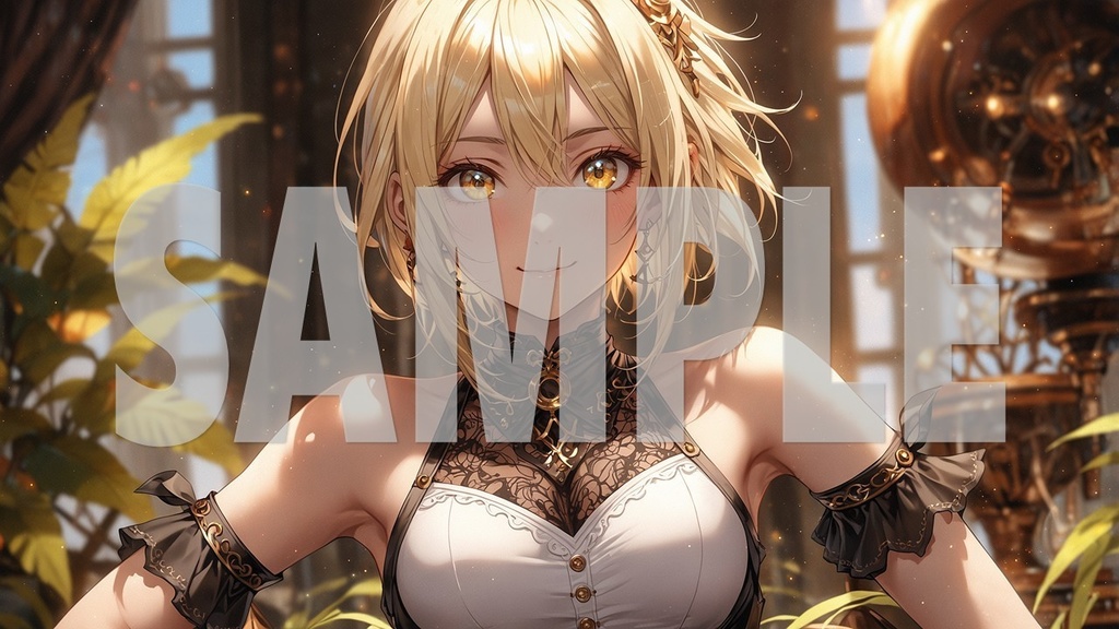 Upbeat BGM Artworks🌻 Blonde Hair No1