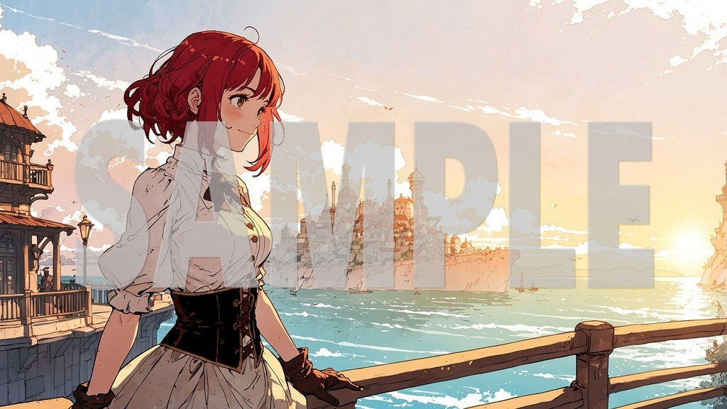 Upbeat BGM Artworks🌻 Red Hair No1