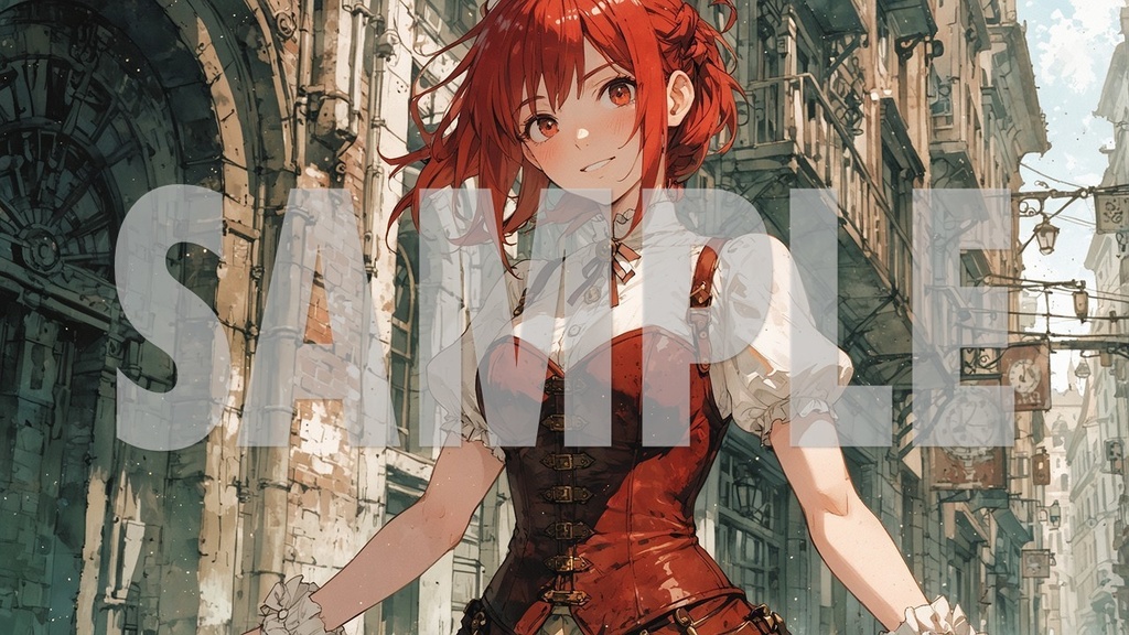 Upbeat BGM Artworks🌻 Red Hair No1
