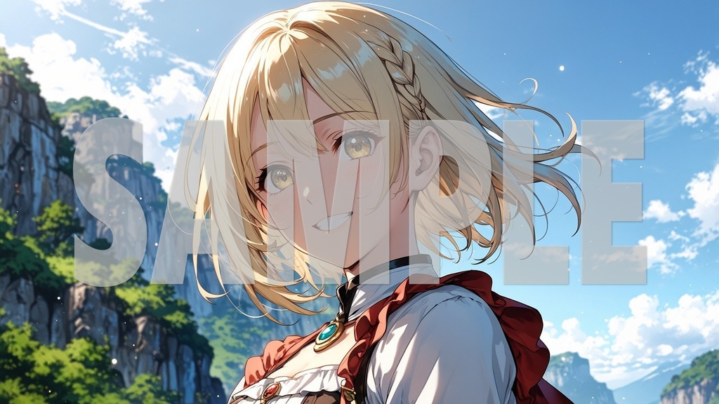 Upbeat BGM Artwork Blonde Hair No2