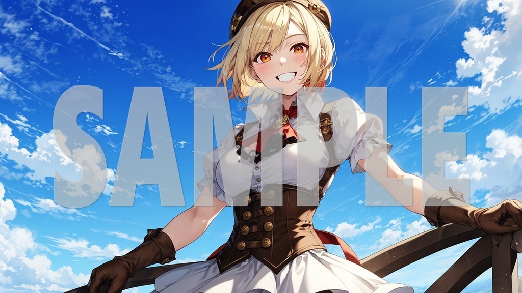 Upbeat BGM Artwork Blonde Hair No2