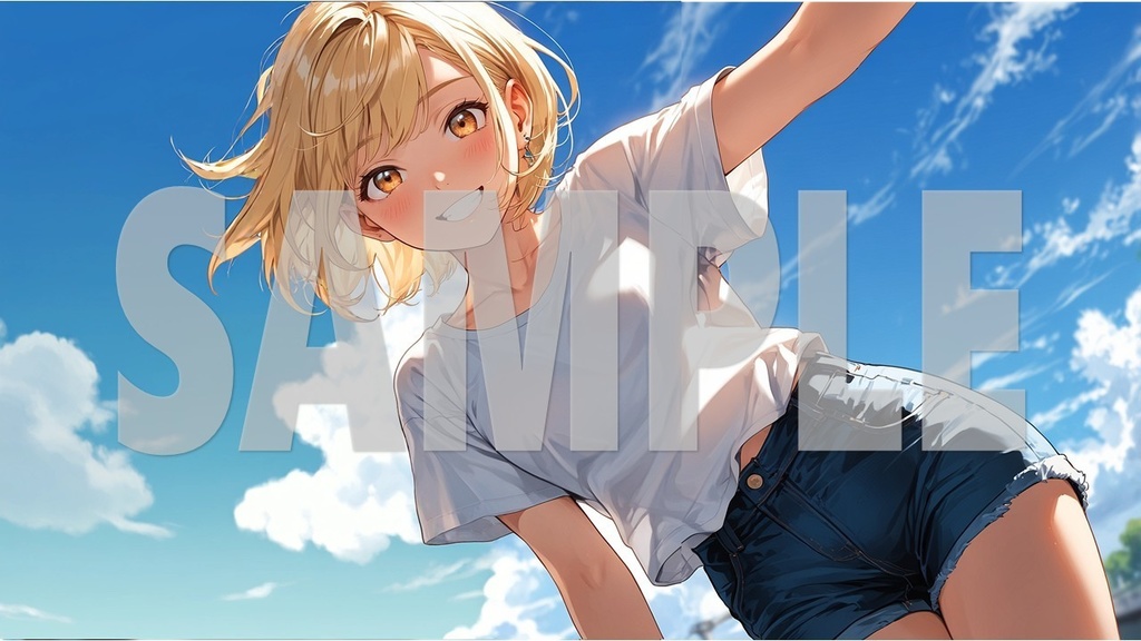 Upbeat BGM Artwork Blonde Hair No2 