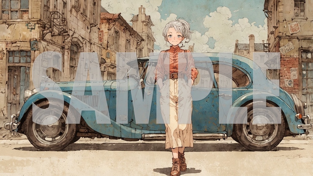 Upbeat BGM Artworks🎵 Silver Hair No1🌻