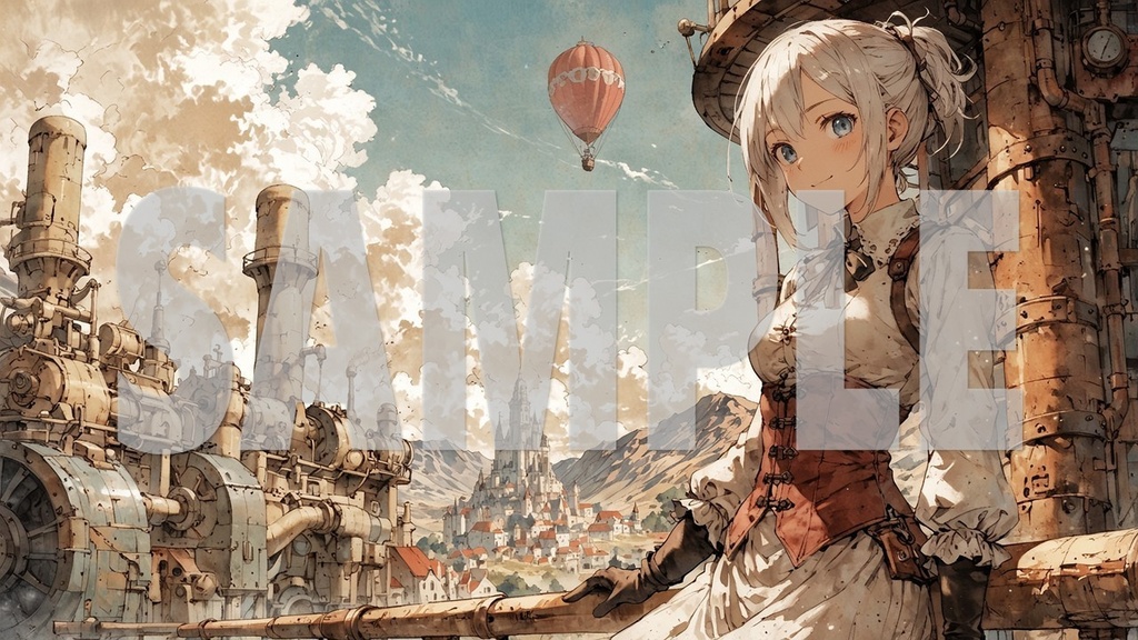 Upbeat BGM Artworks🎵 Silver Hair No1🌻