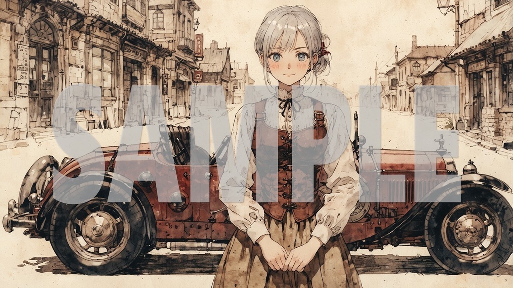 Upbeat BGM Artworks🎵 Silver Hair No1🌻