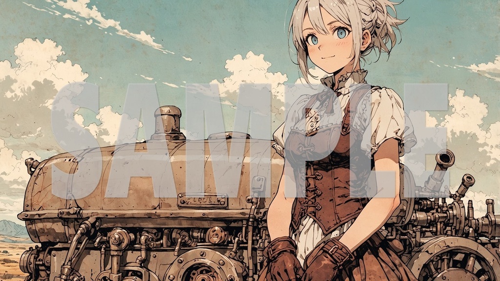 Upbeat BGM Artworks🎵 Silver Hair No1🌻