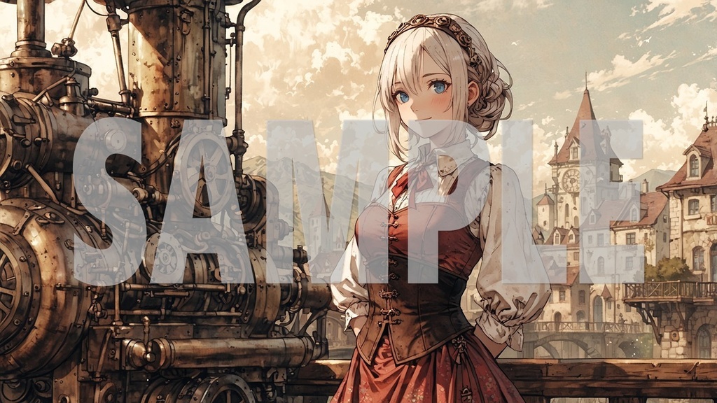 Upbeat BGM Artworks🎵 Silver Hair No1🌻