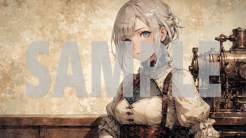 Upbeat BGM Artworks🎵 Silver Hair No1🌻