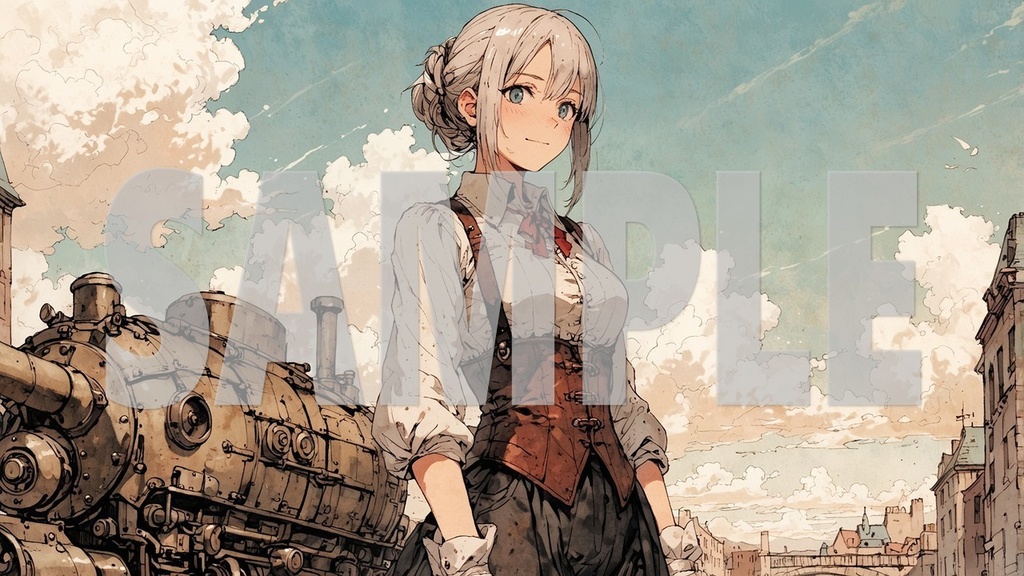 Upbeat BGM Artworks🎵 Silver Hair No1🌻