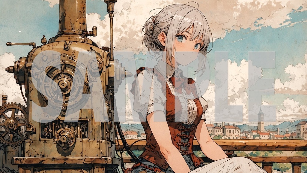 Upbeat BGM Artworks🎵 Silver Hair No1🌻