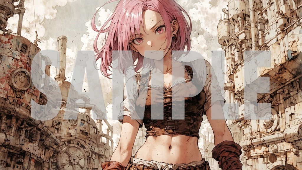 Upbeat BGM Artworks🌻Pink Hair No1