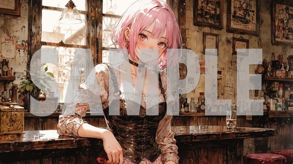 Upbeat BGM Artworks🌻Pink Hair No1