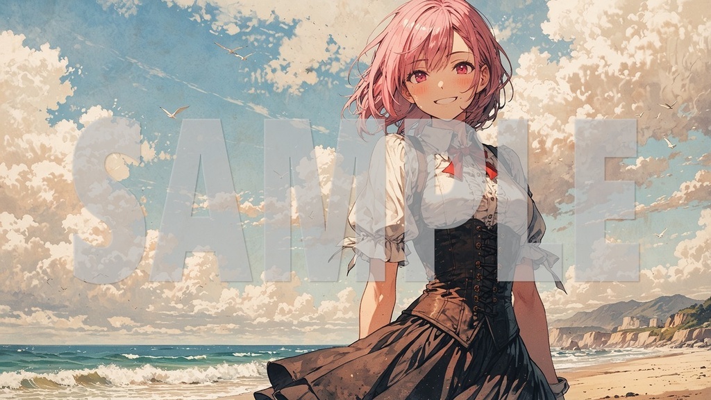 Upbeat BGM Artworks🌻Pink Hair No1