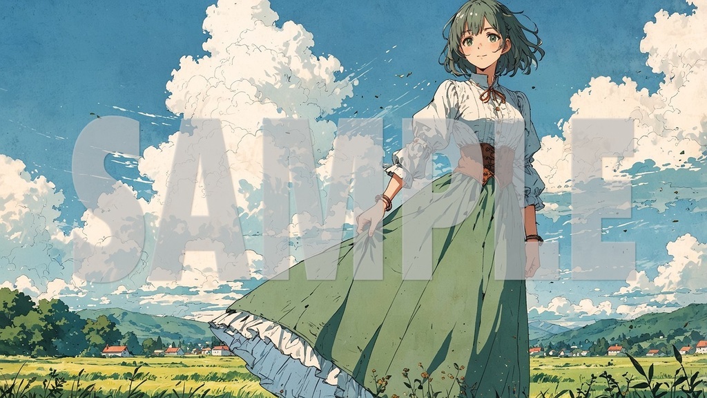 BGM Artworks😊 Green Hair No2