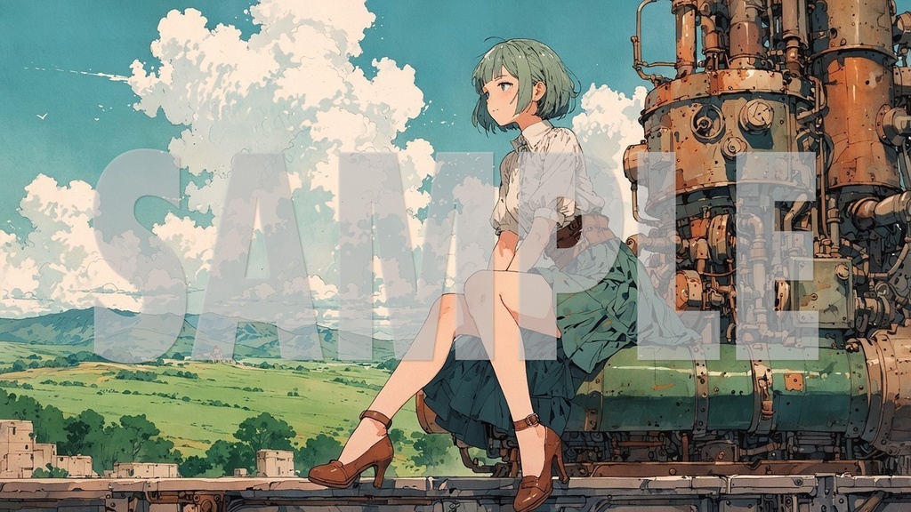 BGM Artworks😊  Green Hair No2