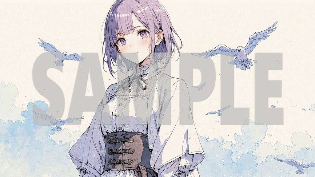 🌻BGM Artworks☕ Purple Hair No2