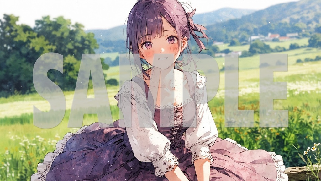 🌻BGM Artworks☕ Purple Hair No2