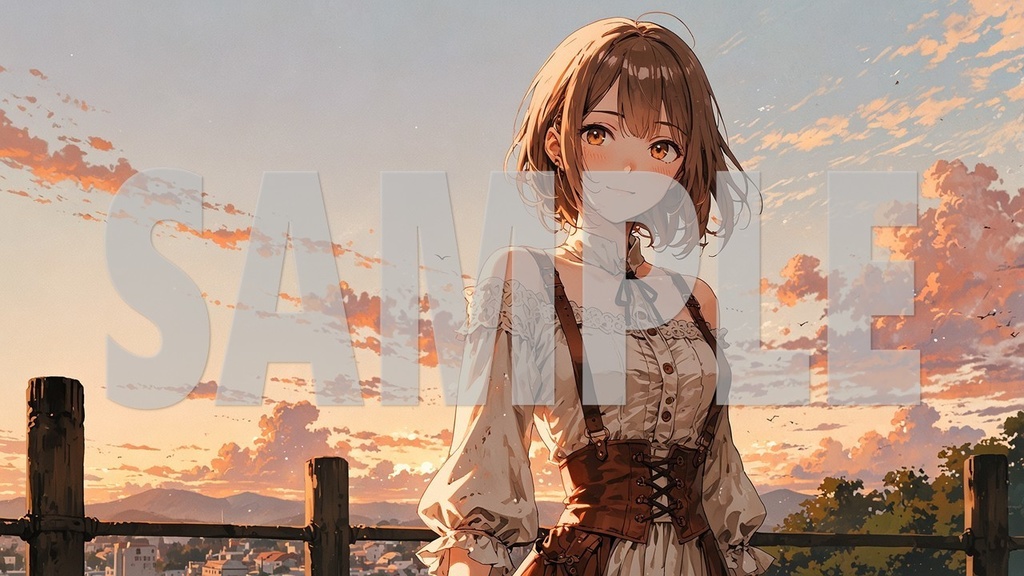 ☕BGM Artworks Brown Hair No1 2392 ×1344 (*.jpg)