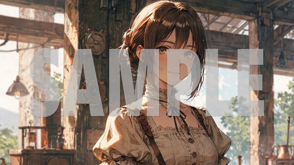 ☕BGM Artworks Brown Hair No1 2392 ×1344 (*.jpg)