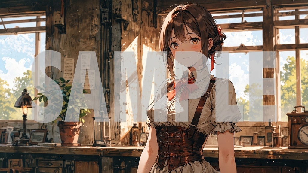 ☕BGM Artworks Brown Hair No1 2392 ×1344 (*.jpg)