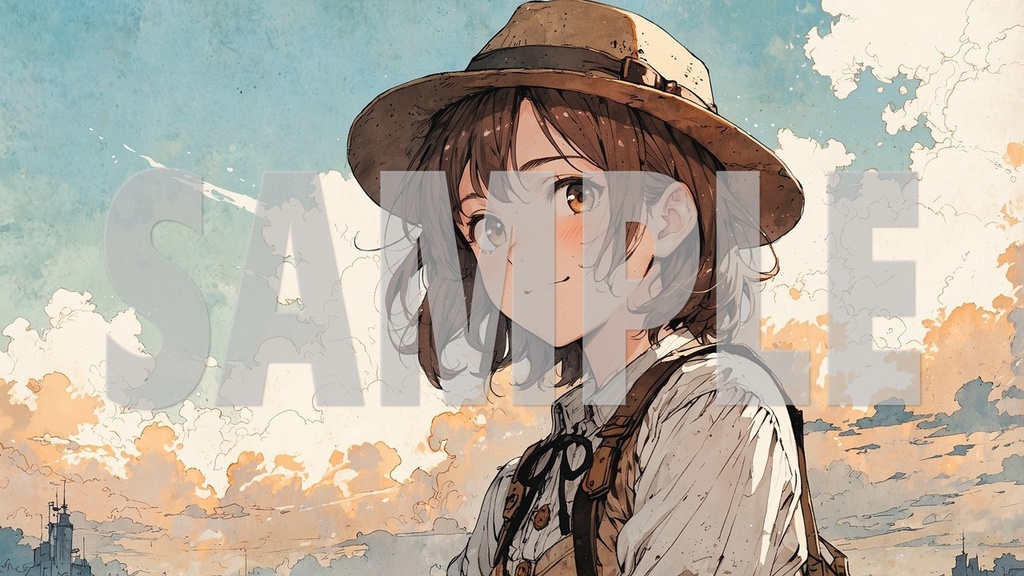 ☕BGM Artworks Brown Hair No1 2392 ×1344 (*.jpg)