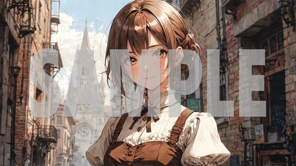 ☕BGM Artworks Brown Hair No1 2392 ×1344 (*.jpg)