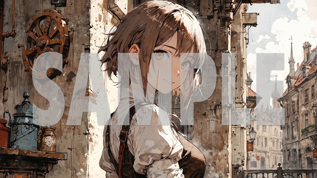 ☕BGM Artworks Brown Hair No1 2392 ×1344 (*.jpg)