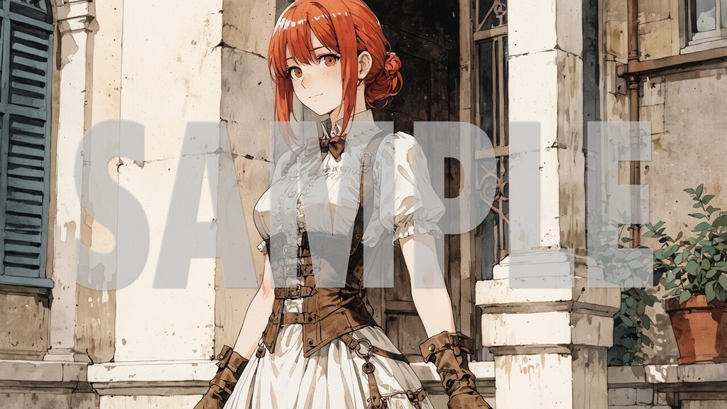 🌻Upbeat BGM Artwork Red Hair No2