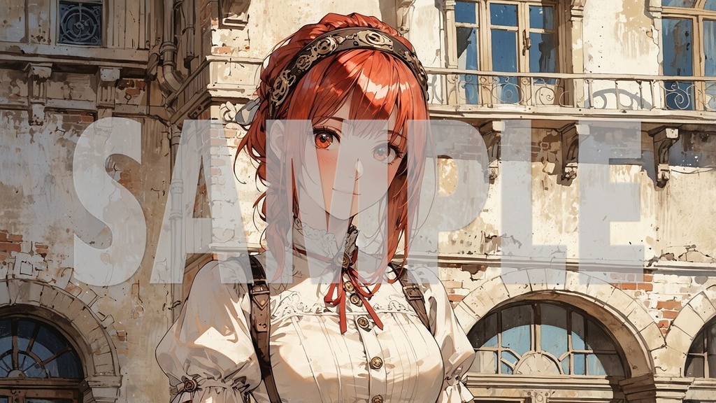🌻Upbeat BGM Artwork Red Hair No2