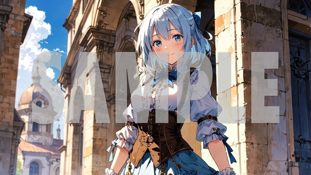🌻Upbeat BGM Artwork Blue Hair No3🌻2392 ×1344 (*.jpg)