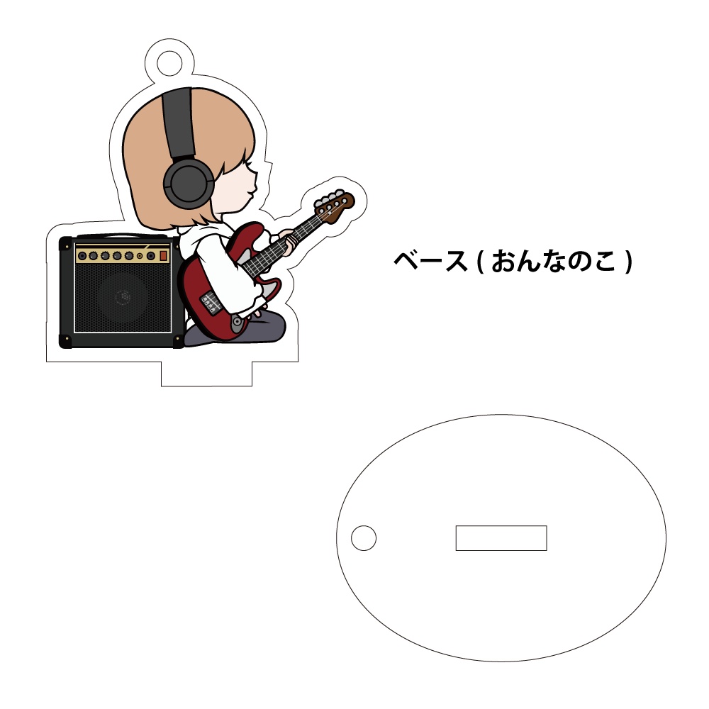 けいおんがくのアクリルスタンドキーホルダー