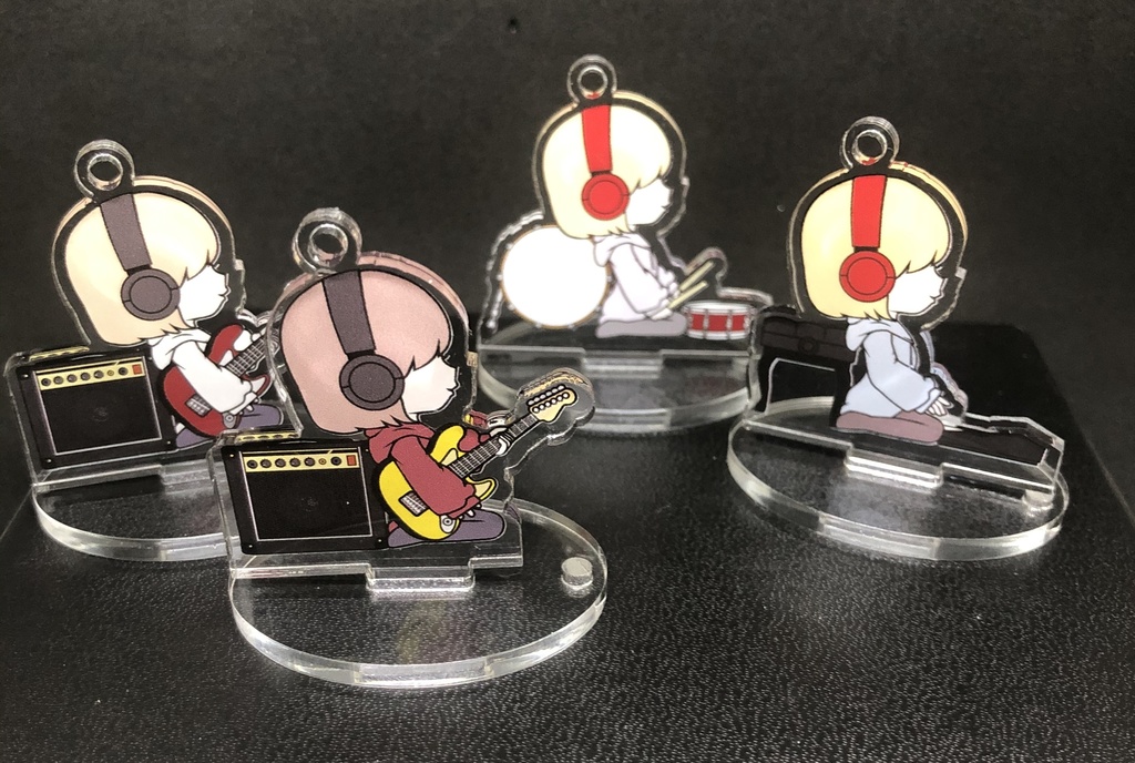 けいおんがくのアクリルスタンドキーホルダー