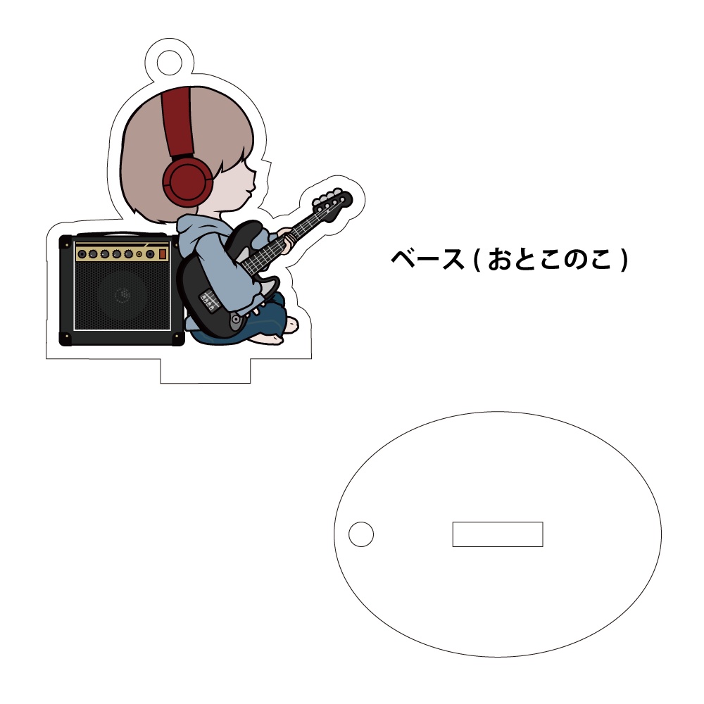 けいおんがくのアクリルスタンドキーホルダー