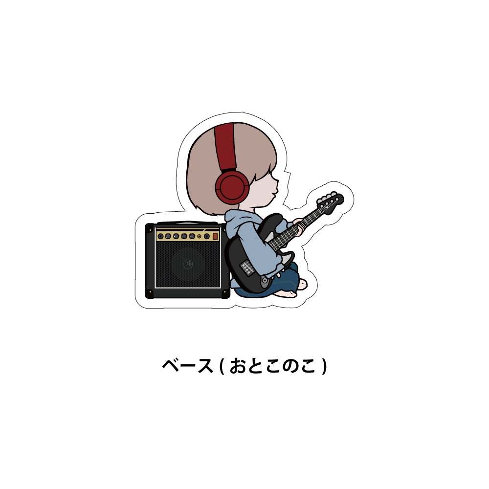 けいおんがくのステッカー