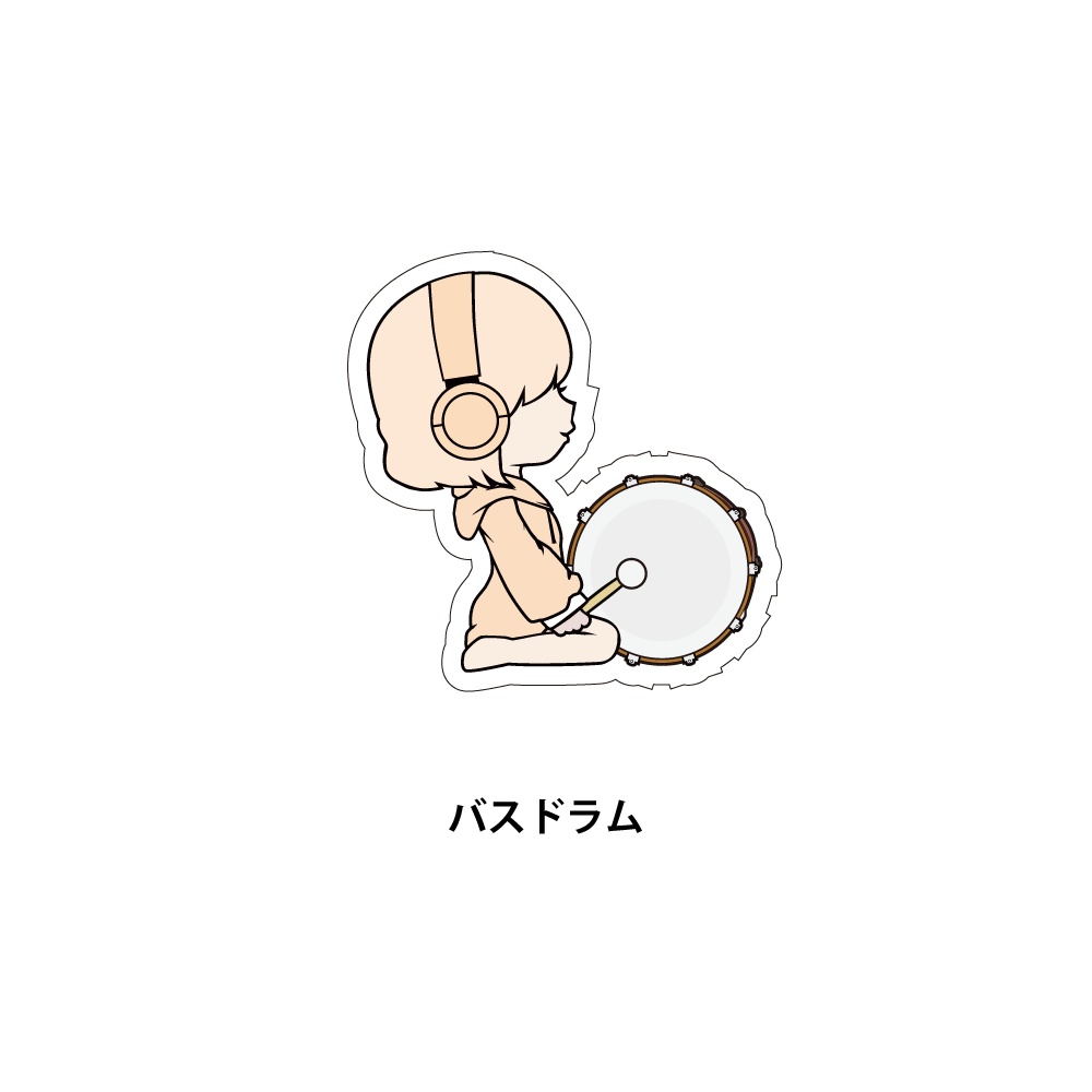 パステル吹部のステッカー