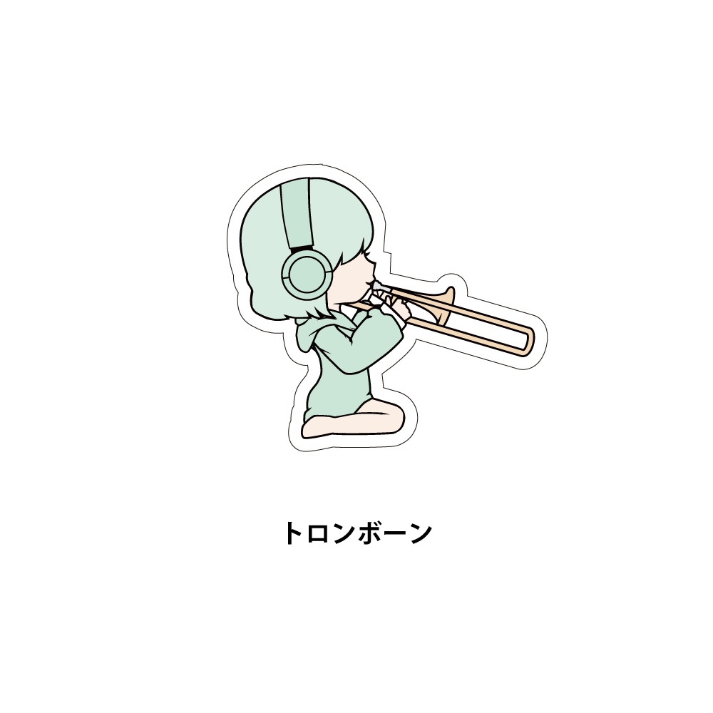 パステル吹部のステッカー