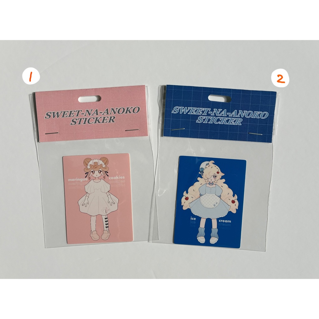 mini sweetなあの子 ステッカー