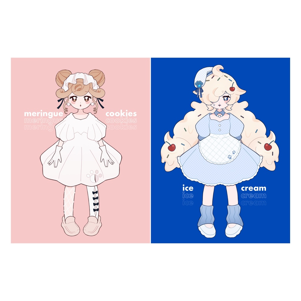 mini sweetなあの子 ステッカー