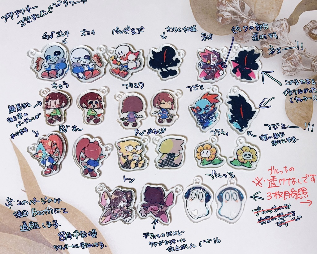 UNDERTALEプチアクキーver.1 再販終了