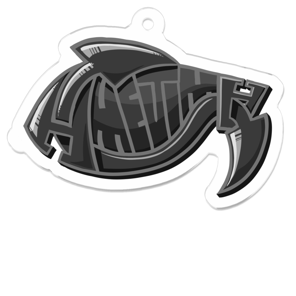 鮫島ロゴ(グラフィティー)アクリルキーホルダー