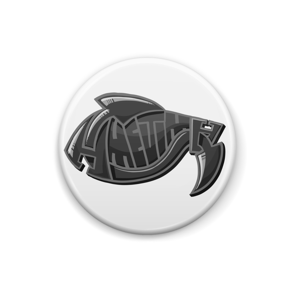 鮫島ロゴ（グラフィティー）缶バッジ