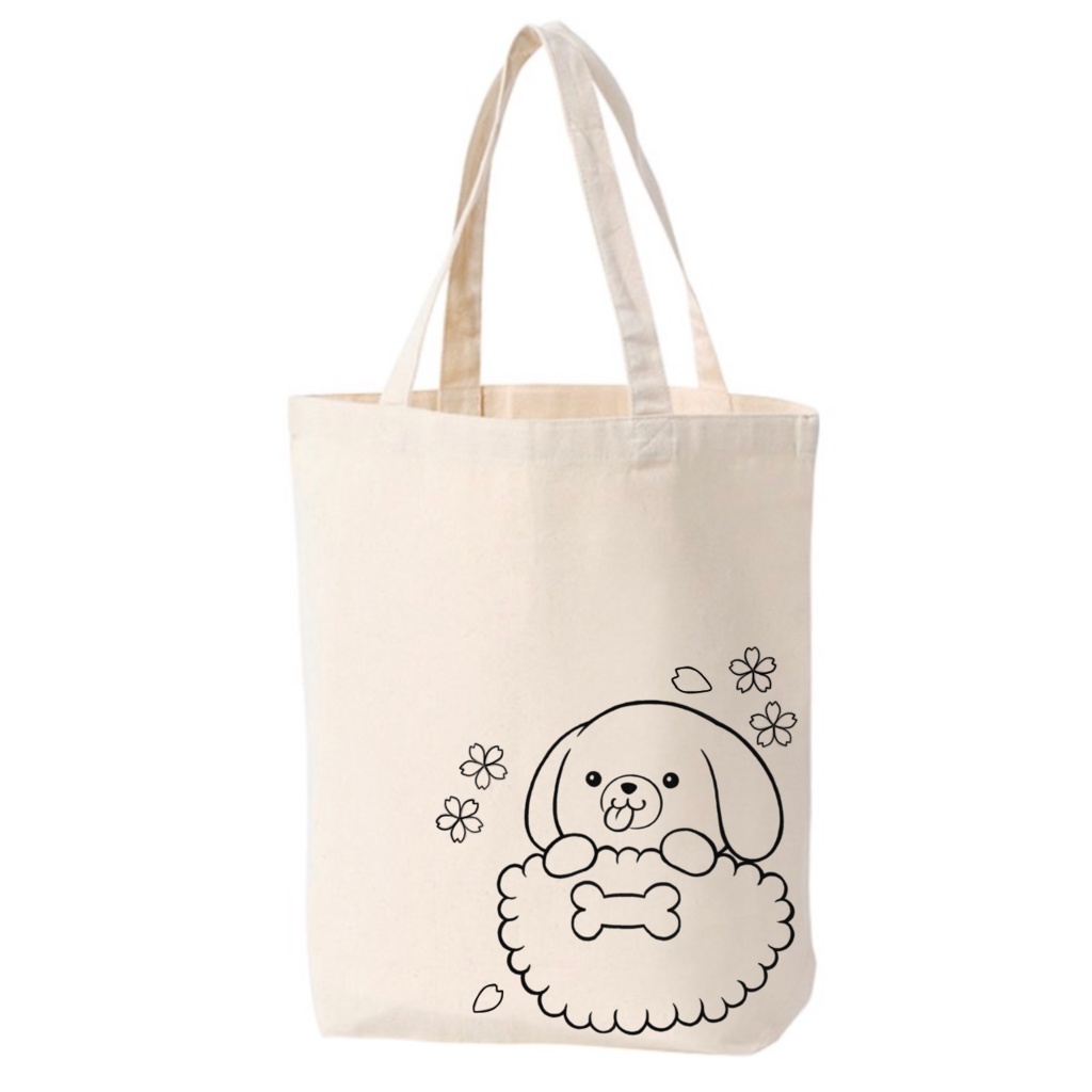 わん太郎とお花見トートバック（再販）