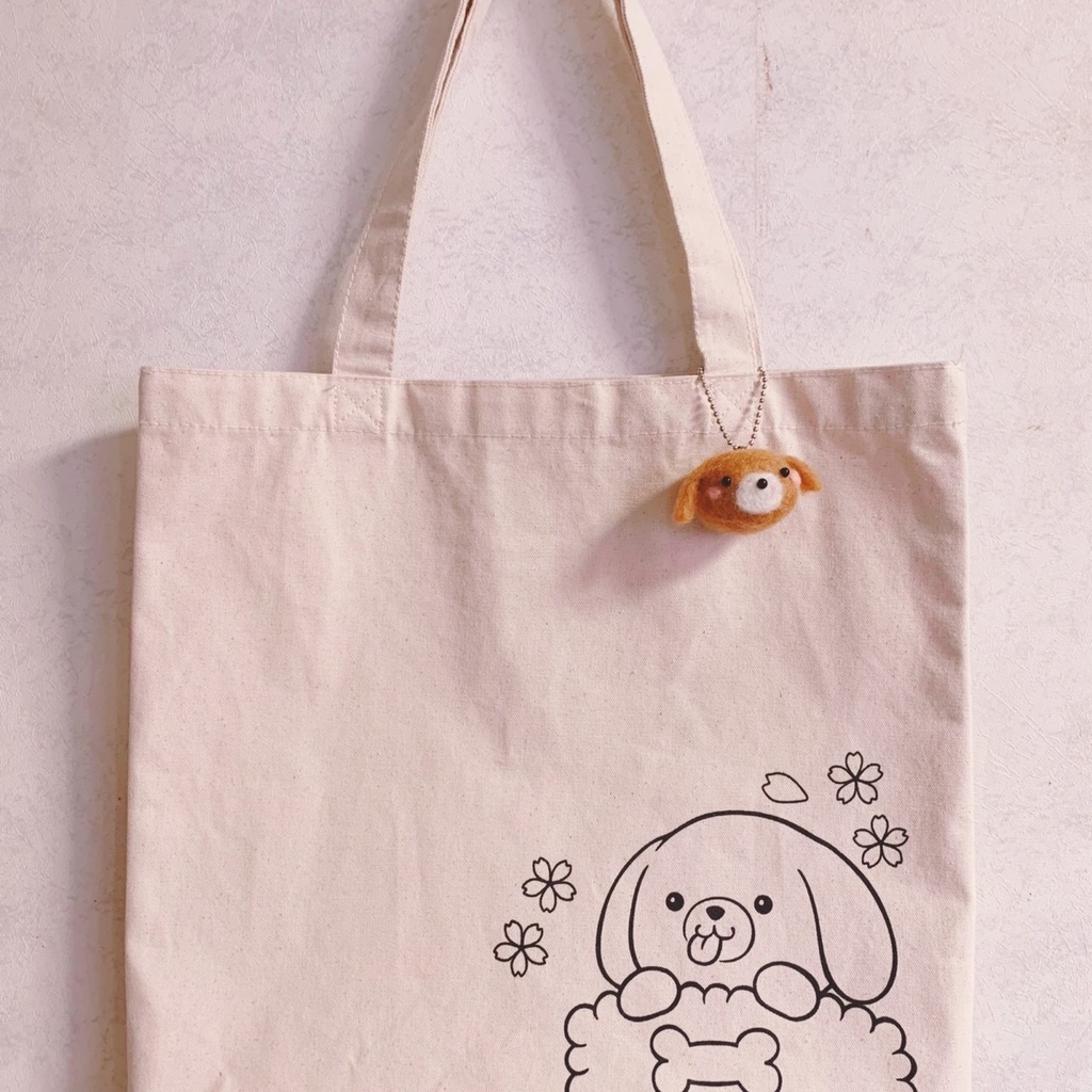 手作りわんたろフェルトキーホルダー※毛色が変更になる可能性があります(茶色〜濃い茶色)